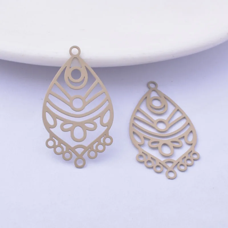 50 шт. AC12399 29*17 мм окрашенная латунь с множеством отверстий разъем для сережек Шарм