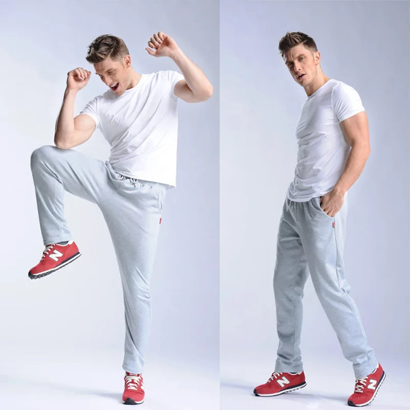 Облегающие мужские брюки, теплые зимние штаны для фитнеса, мужские зимние штаны для бега, спортивные длинные штаны для бега, Осенние серые спортивные штаны для мужчин