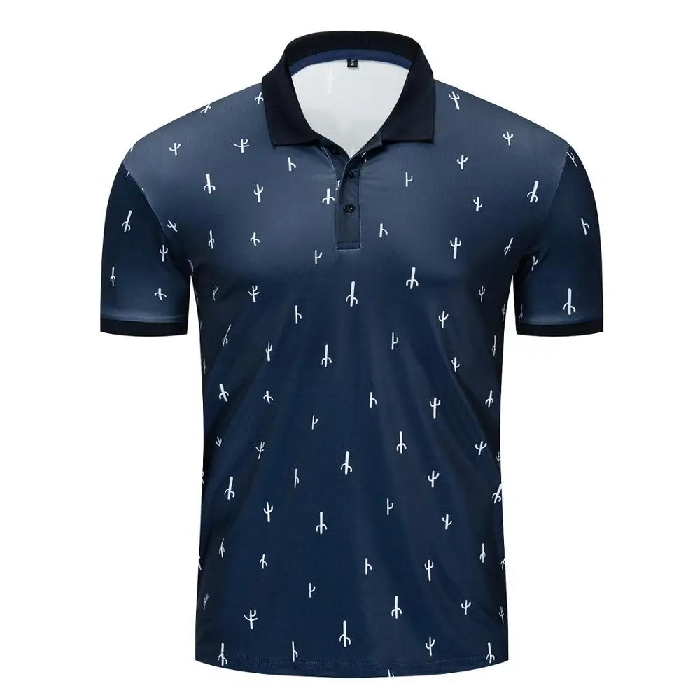 Рубашка поло мужская с коротким рукавом короткий рукав винтажный принт