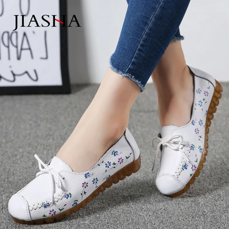 Модная повседневная обувь на плоской подошве Женская Новые светильник удобная с