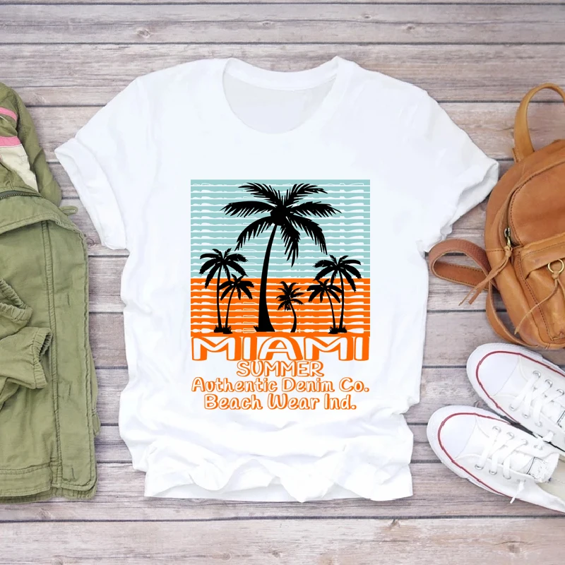 

Harajuku Graphic T Shirts Summer Printed Short Sleeve Casual Loose Oversized Vacation Beach Female Tops Tee Mujer Camisetas