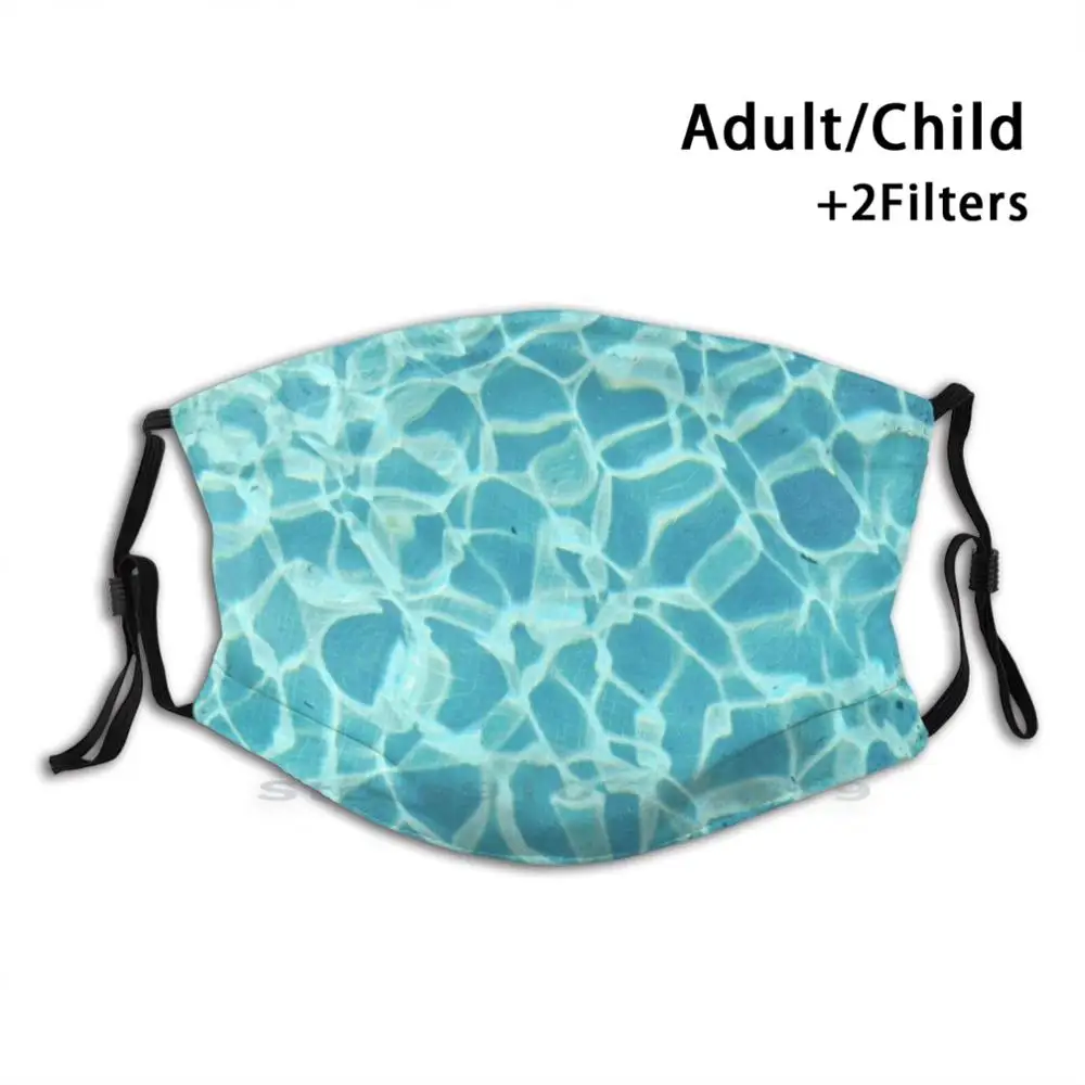 

Танцевальный светильник, многоразовая маска для лица с фильтрами, детский водный бассейн, Синий Бирюзовый квадратный летний светильник с о...