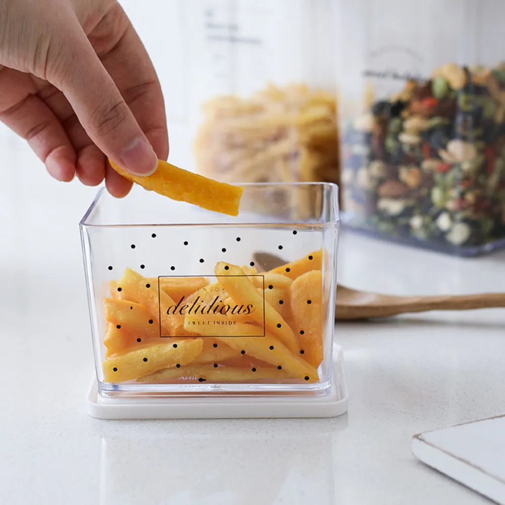 Кухонный Контейнер для хранения продуктов с крышкой влагостойкий пластиковый