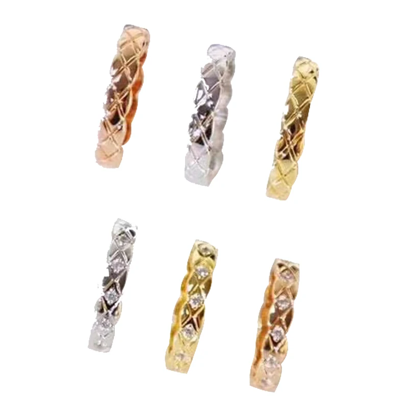 

Sterling Silver Rings For Women Zircon Engagement Rings Wedding Ring Couple Ring men's Ring Female Ring Lattice Prismatic Ring