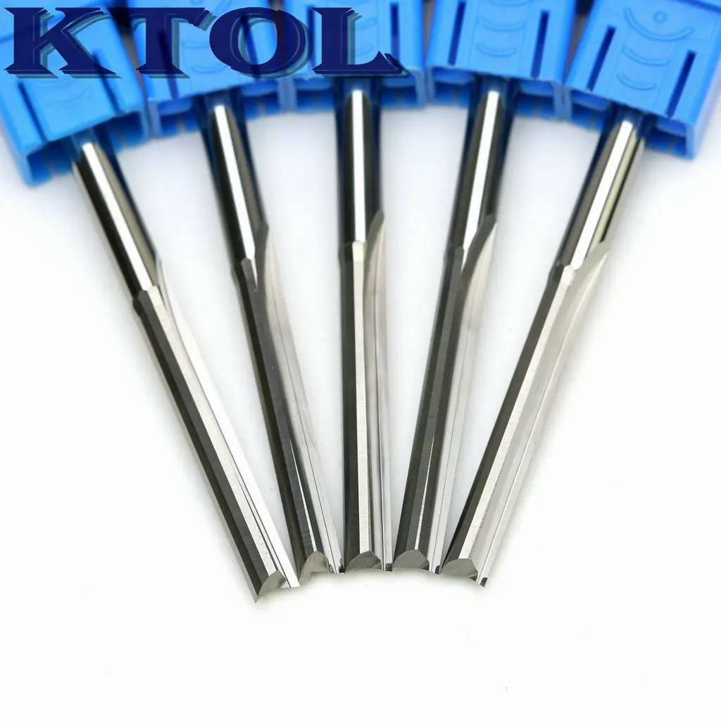 4 мм 2 Флейта концевая фреза прямой фрезы гравировальные Фрезы 10 шт. карбид