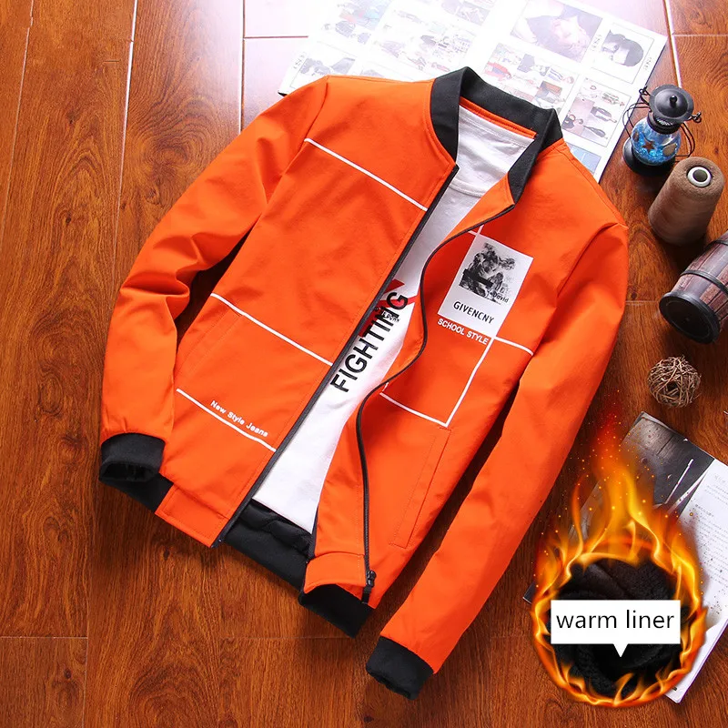 Повседневная бейсбольная куртка высокого качества серый Бомбер приталенные