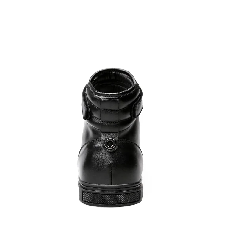 Мужские теплые ботинки из натуральной кожи JUNJARM удобные ручной работы на меху