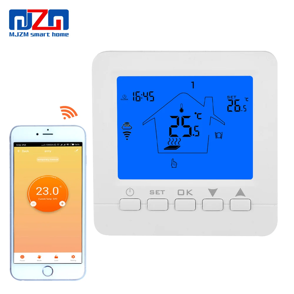 WiFi термостат регулятор температуры Газовый Котел Отопление программируемые