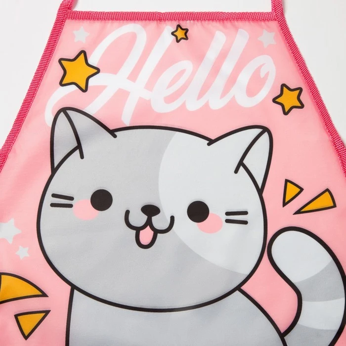 Набор детский для творчества Collorista &quotHello cat" фартук 49 х 39 см и нарукавники