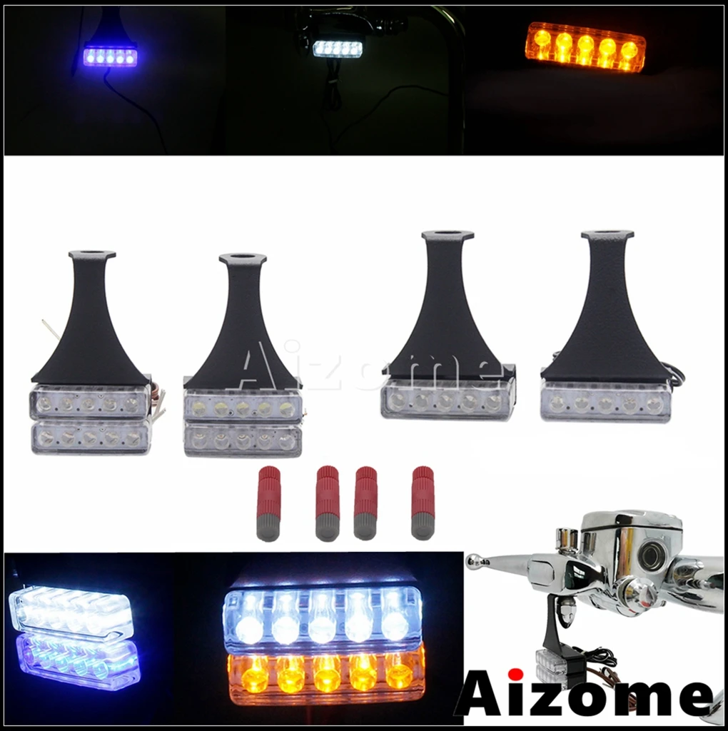 

Universal Mini LED Indicator Motorcycle Turn Signal Lights Brake Lamp WaterProof Blinker For Harley Cafe Racer Honda Street Bike