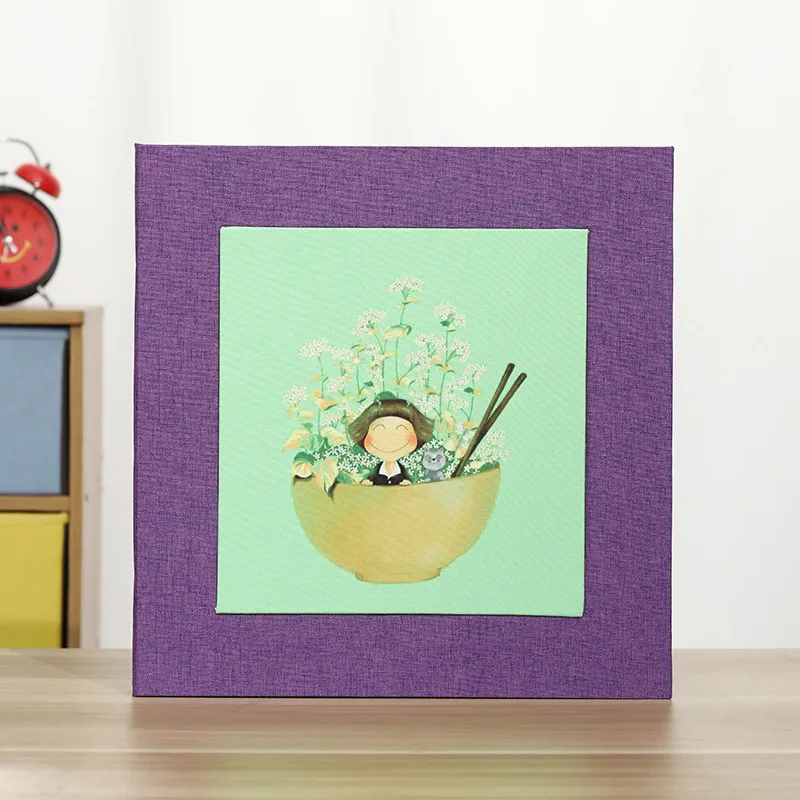 Purple -2 Настроить белье 18 дюймов DIY Фотоальбом подарок для свадьбы дня рождения влюбленных Детские Фотоальбомы Ablum Стикеры для скрапбукинга бумажные ремесла - Цвет: Purple -2