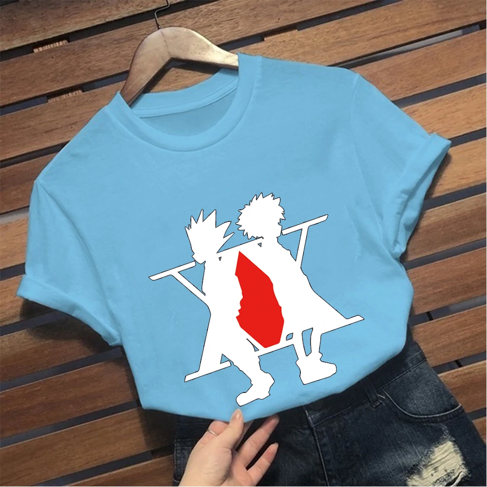 

Japan Anime HUNTER XHUNTER T-shirt Women Man Harajuku Casual Cartoon Tee Shirt