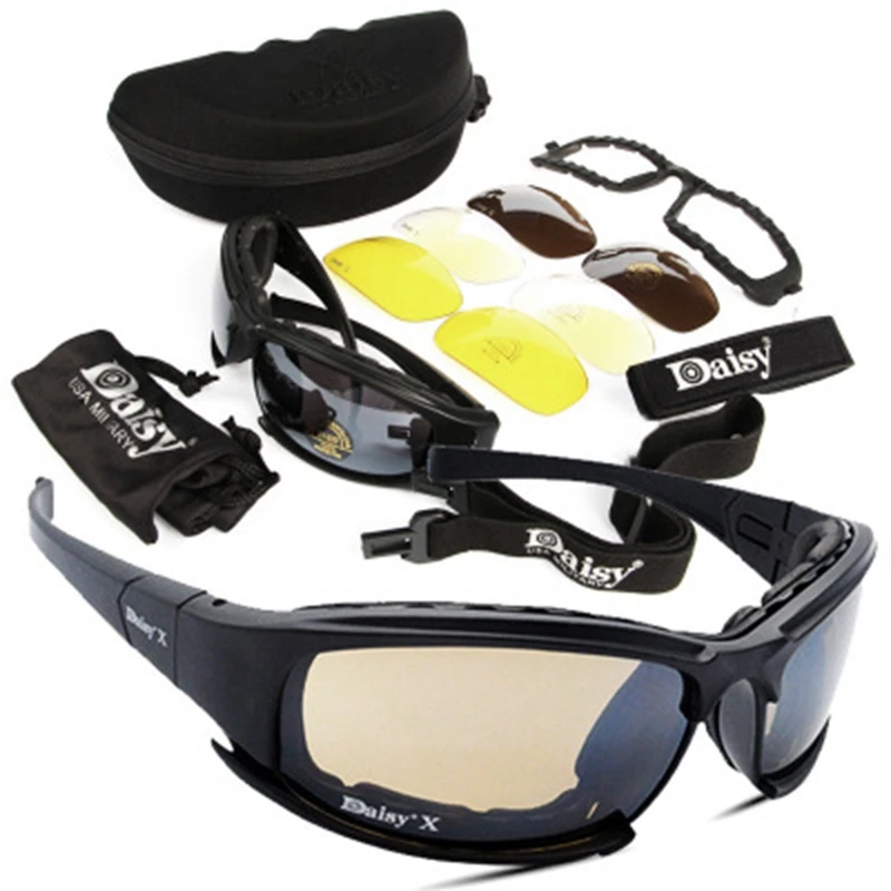 

Tactical Polarized Glasses Military Goggles Army Sunglasses with 4 Lens Original Box Men Shooting Eyewear
