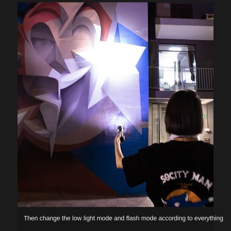 

Ultra-bright Tactical Flashlight Rechargeable Strong Light, Household Durable Special Forces Field Long-range Multi-functional