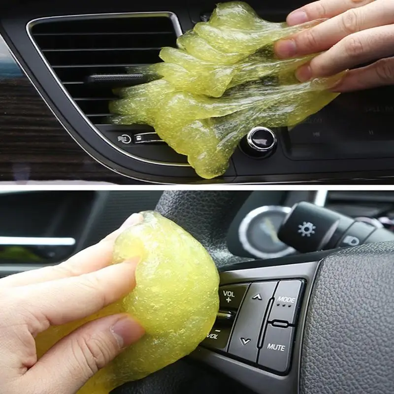 

Auto Car Clean Pad Glue Gum Gel Interior Dust Dirt Dashboard Air Outlet Vent Keyboard Clearning Tool Powder Cleaner Dust Remover