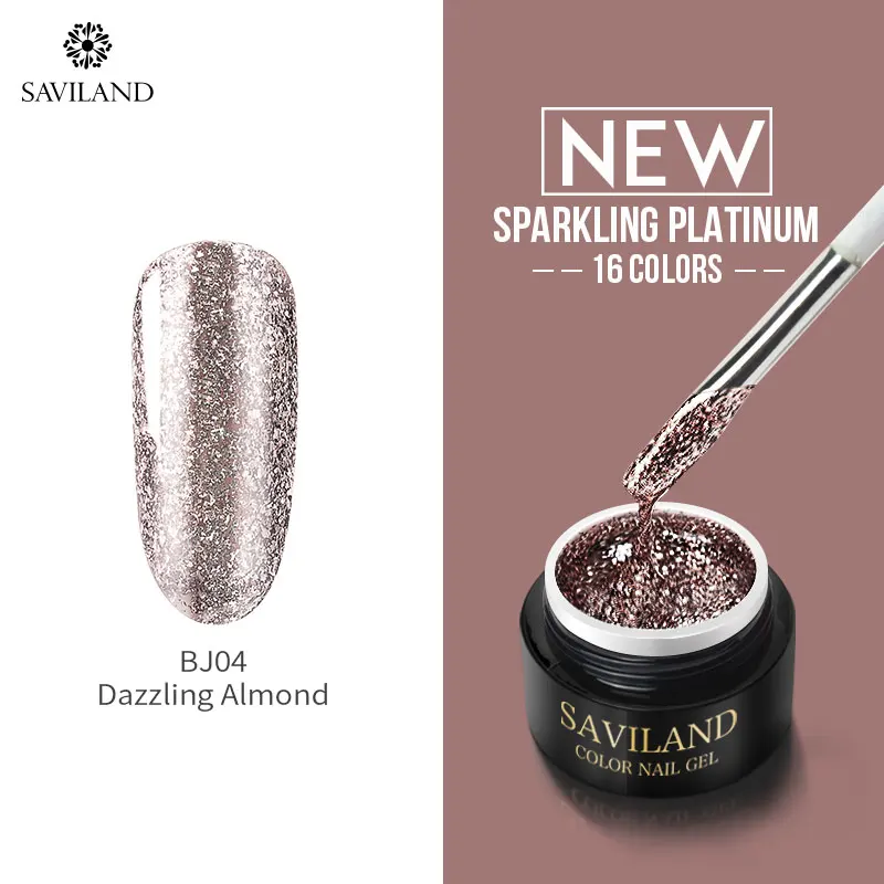 BJ04 Saviland 1 шт. УФ/светодиодный Гель-лак для нанесения краски Гель-лак для ногтей краски нарисованные блестки 12 цветов - Цвет: BJ04