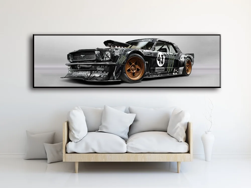 Настенная картина для гостиной прикроватный плакат украшения дома Ford Mustang машина