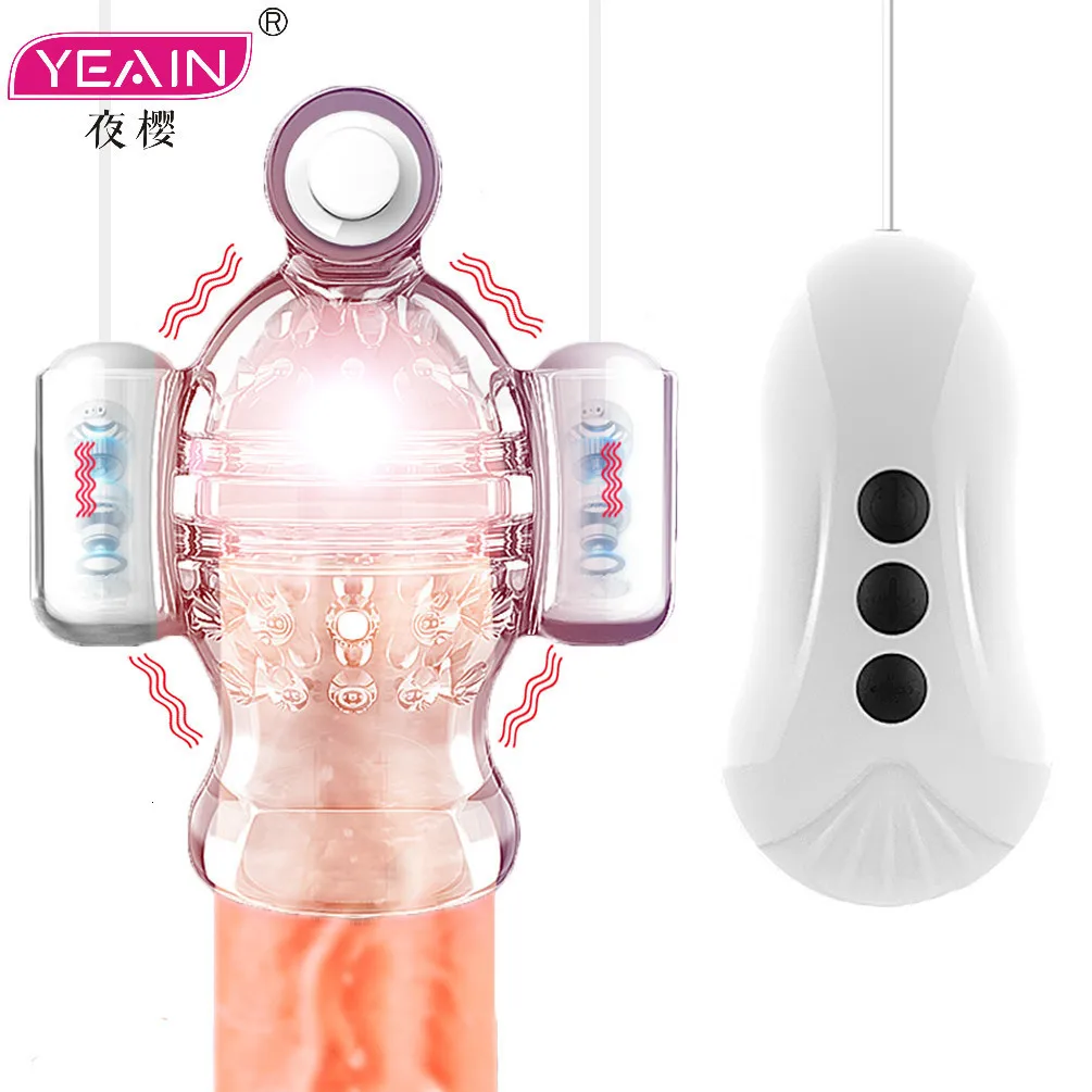 YEAIN Penis Glans Massager Delay Lasting Trainerr Male Masturbator Sex Products Stimulator Bullet Vibrator Toys For Men | Красота и