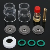tig welding torch 332 gas lens 12 pyrex cup 2 4mm collet kit for wp 17 18 26 welding equipment accessories