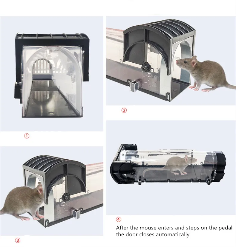 

Mouse Trap Catch and Release,Indoor/Outdoor Easy Set for Mice/Chipmonk/Voles/Small Rat or Any Small Mouse Size Rodent