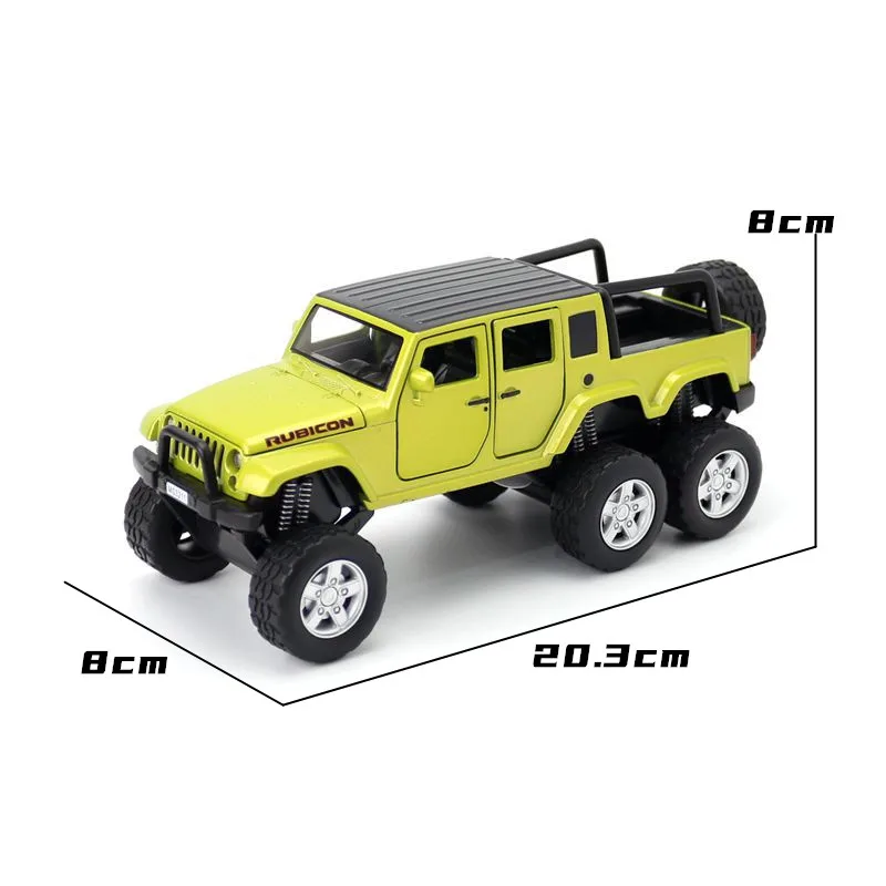 1:32 Масштаб литой металлические игрушки модели Jeep Wrangler модель мощного