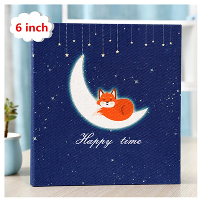 

PA4 enim cover bear stars fox art family insert photo album 6 inch / 5 inch album 800 photos large capacity album