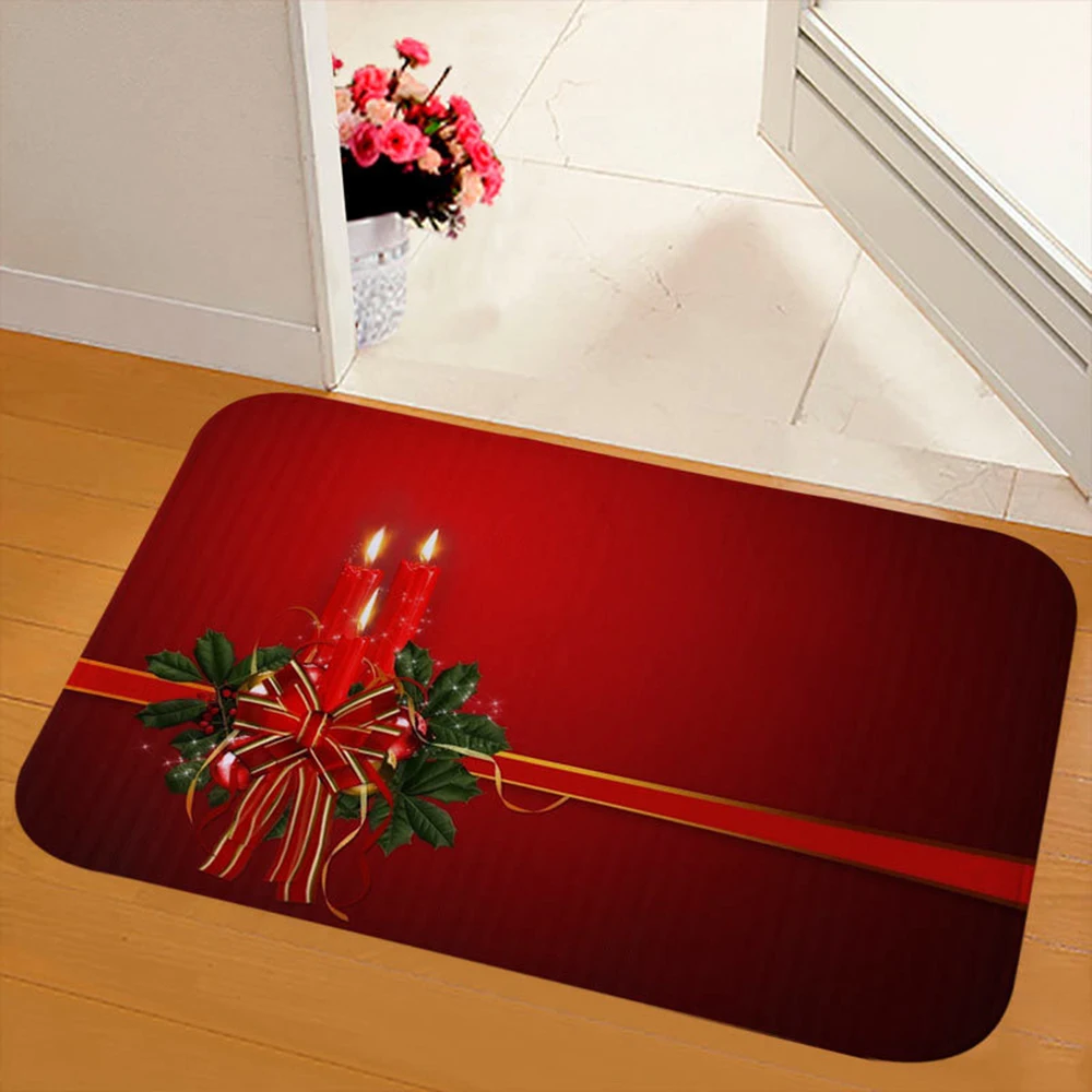 Рождественский коврик для двери, напольный ковер, напольные коврики, рождественские украшения для комнаты, Санта Клаус, для дома,, подарок на Рождество, Natale