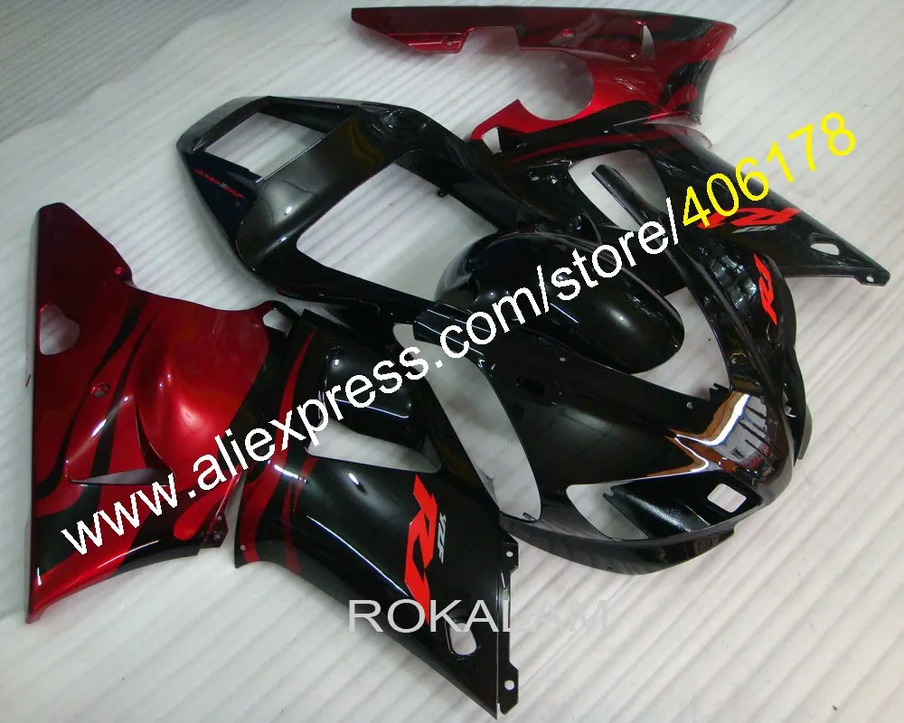 

YZF1000 R1 ABS Fairing For Yamaha YZF R1 1998 1999 Race Motorcycle Red Black Fairings (Injection Molding)