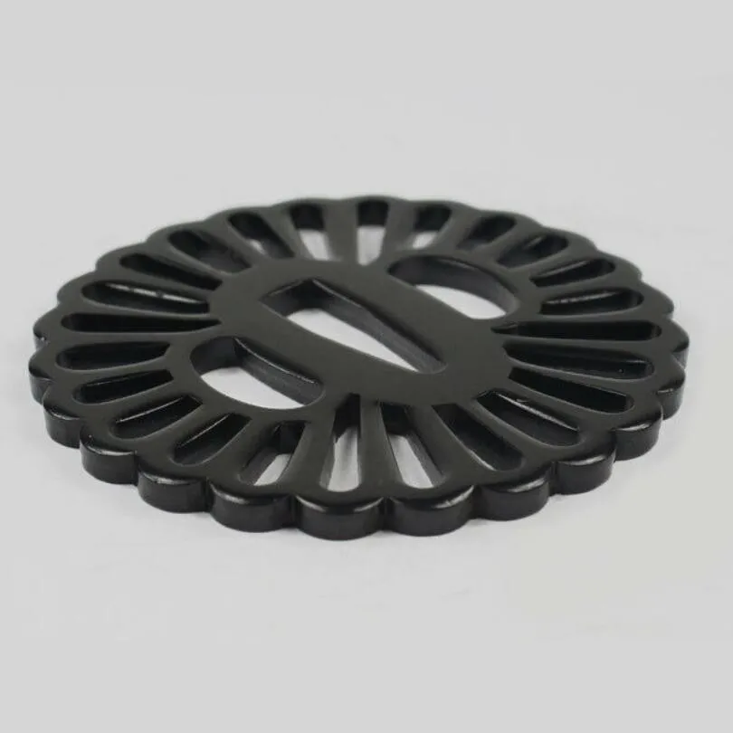 Стальные запасные части Tsuba для японского самурайский меч катана железный Wakizashi