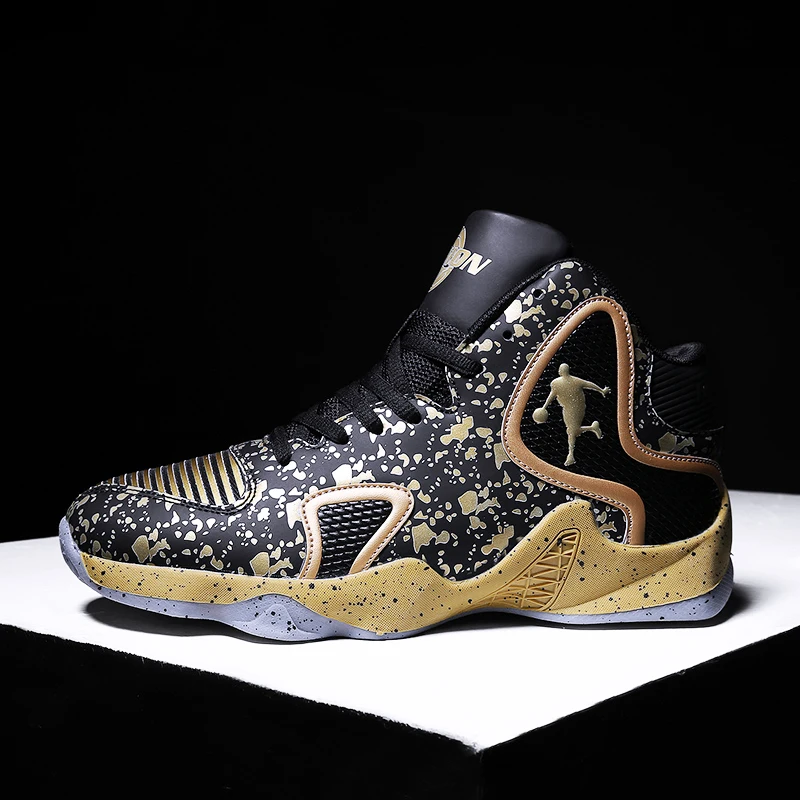 Мужские баскетбольные кроссовки с высоким берцем амортизирующие
