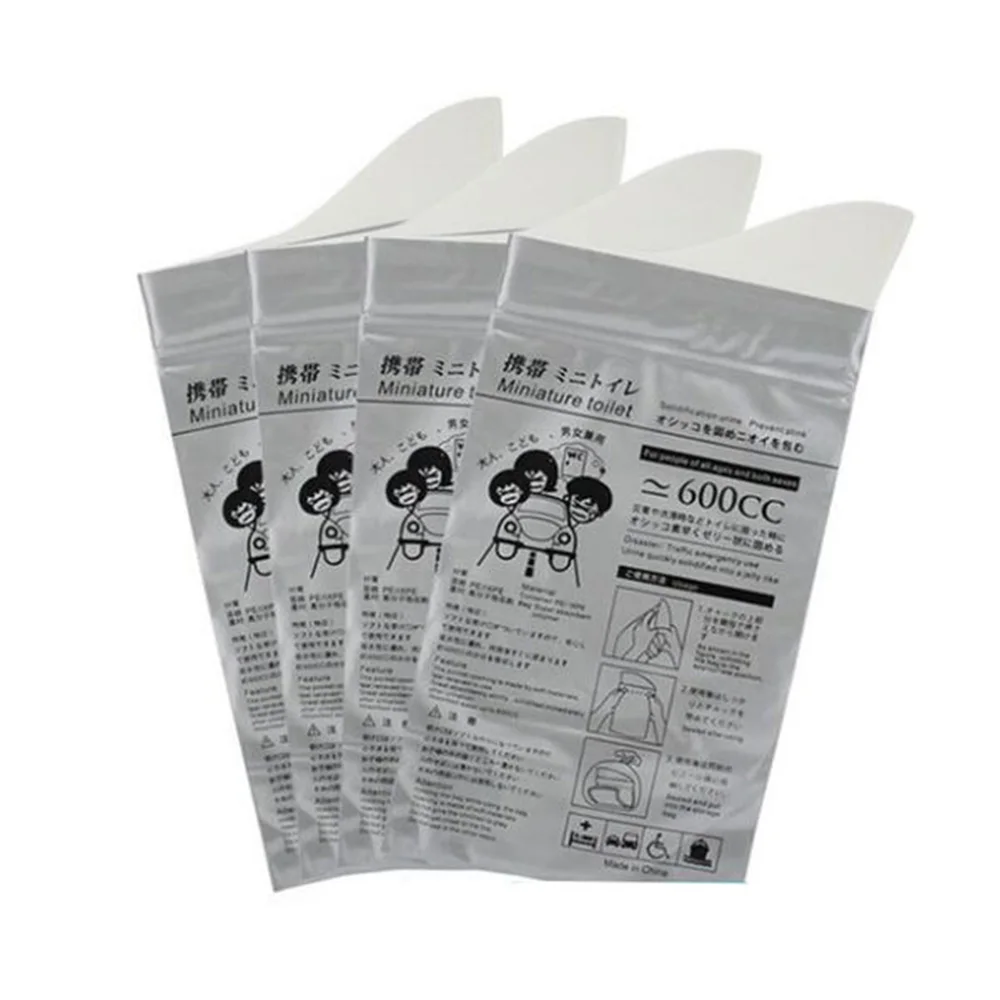 4 шт./компл. аварийный мешок мочи одноразовый писсуар туалетный для взрослых