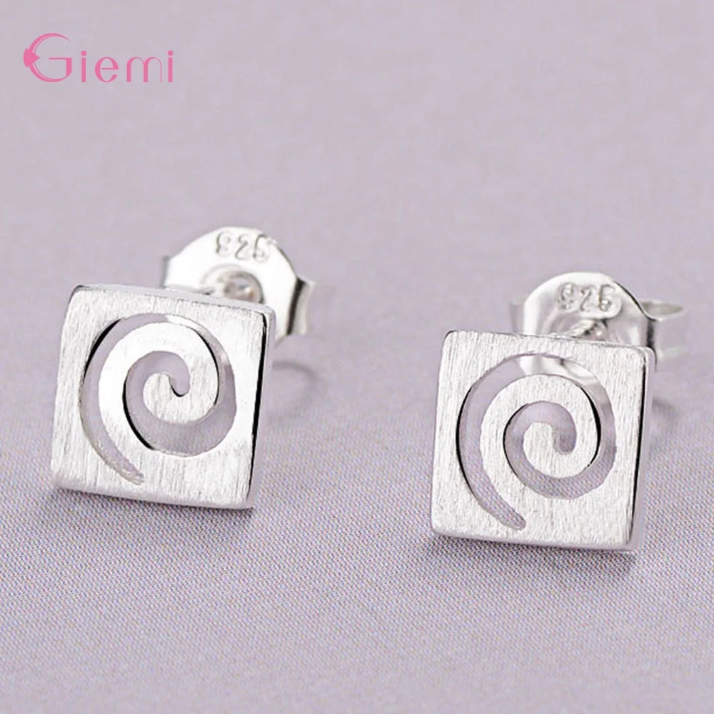 

925 Sterling Silver Stud Earrings For Women Girls Cute Cat Butterfly Infinity Flower CZ Crystal Children Earrings Silver Jewelry