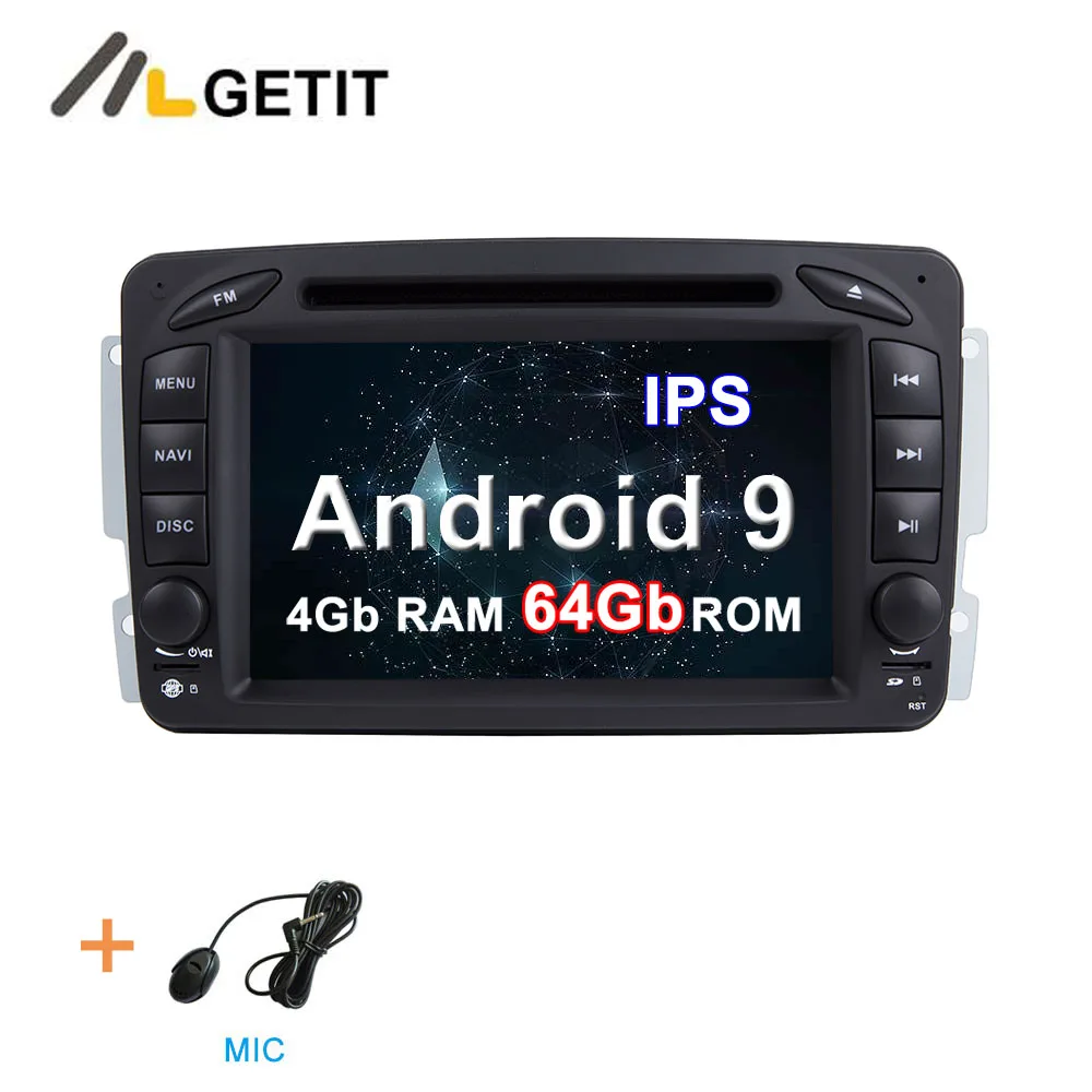 4G-RAM 64G-ROM DSP ips 64G Автомобильный DVD стерео Мультимедиа Радио Android 10 для Mercedes/Benz/CLK/W209/W203/W208/W463/Vaneo/Viano/Vito - Цвет: 4G-RAM 64G-ROM