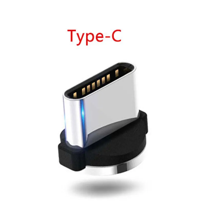 For Type C Стример линия передачи данных Магнитный Micro USB кабель для Iphone xsmax Xiaomi 9 huawei P30 P20 Micro usb type C волшебный свет зарядный кабель - Цвет: For Type C