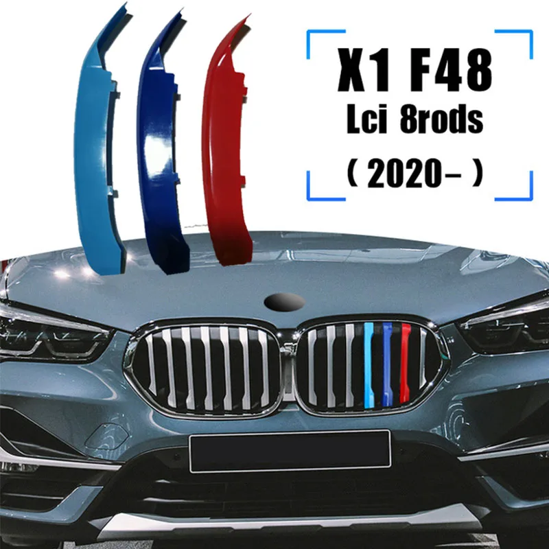 ZEMAR 3 шт. ABS для BMW X1 E84 F48 F49 автомобильные гоночные решетчатые полосы накладной