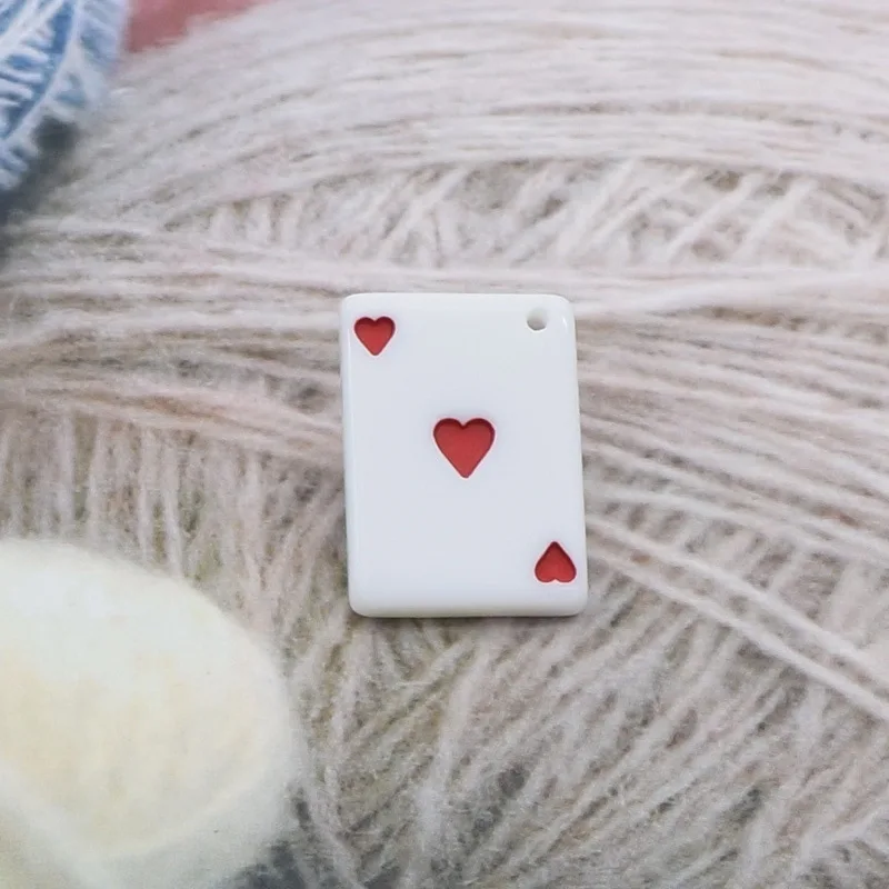 10 шт./упак. Смола покер Подвески Пластик аксессуар для изготовления ювелирных