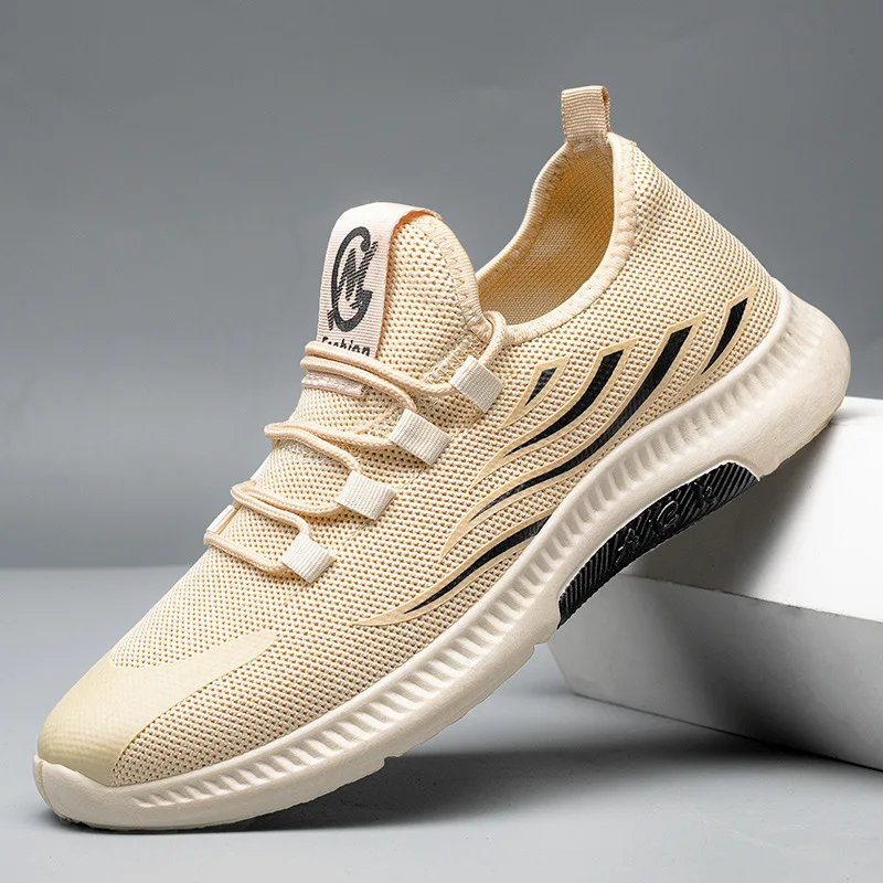 

Кроссовки мужские сетчатые дышащие, Классическая Повседневная обувь для ходьбы и бега, модные