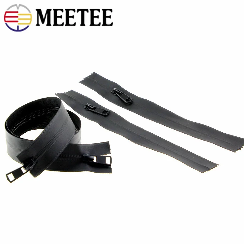 Meetee 2 шт. 20 150 см 5 # нейлоновая невидимая Водонепроницаемая молния двойная головка