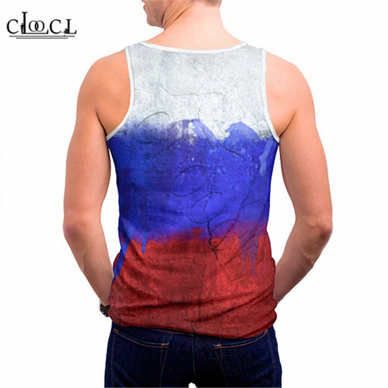 

CLOOCL Holy Russia Bear Tanks Tops Fitness Clothing 3D Printed Men Women Vest Sleeveless Bodybuilding Gym Casual Tank Tops