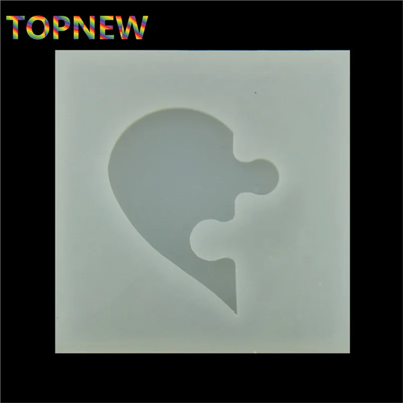 Силиконовая Гибкая форма в форме сердца левого и правого для украшения торта