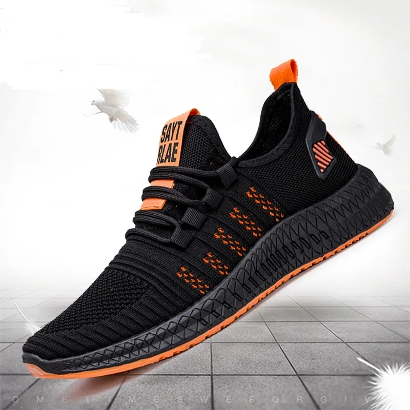 

Fashion Sneakers Lightweight Men Casual Shoes Breathable Male Footwear Lace Up Walking Shoe