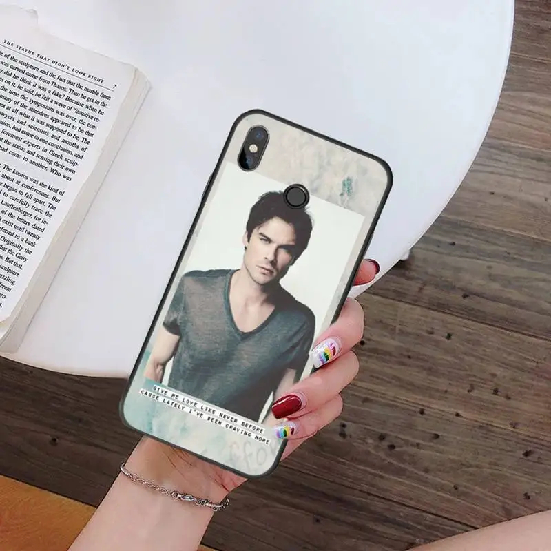

Somerhalder The Vampire Diaries Damon Phone Case For Xiaomi Redmi note 7 8 9 t k30 max3 9 s 10 pro lite
