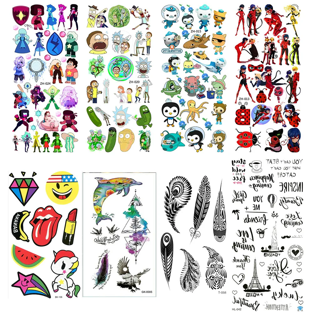 Татуировка на груди тату поддельные временные бумажные татуировки классные для