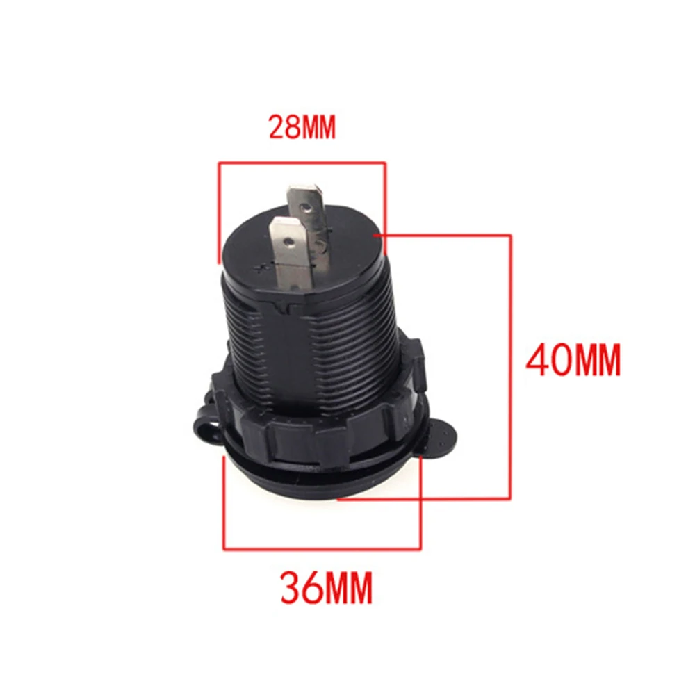 

Car Phone Charger QC3.0 Dual USB Motorcycle Car Charger Socket for Mobile Phone Power Socket