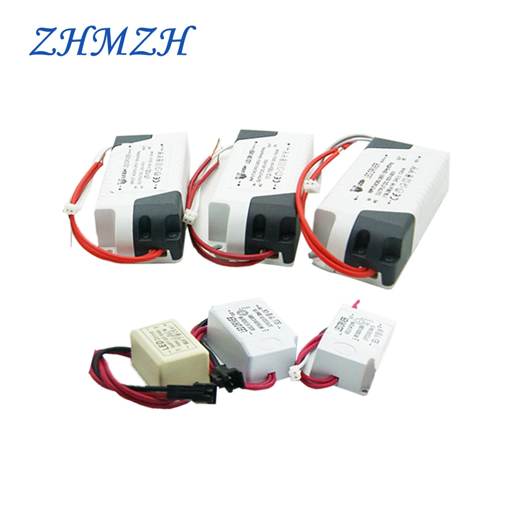 

ZHMZH 220V LED Constant Current Driver 1-3W 4-7W 7-12W 12-18W 26-36W 37-50W Power Supply Output 300mA External For LED Downlight