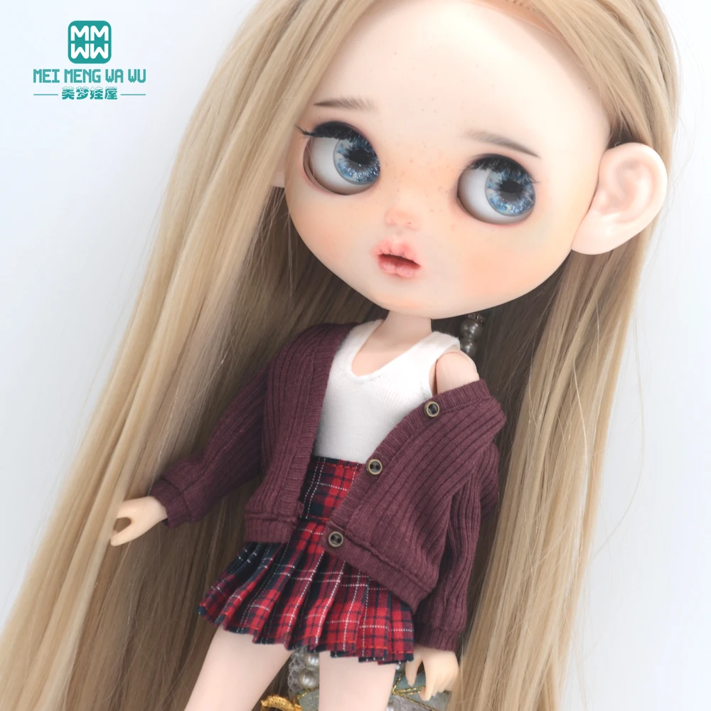 Одежда для куклы подходит Blyth Azone OB22 OB24 аксессуары кукол модная водолазка рубашка