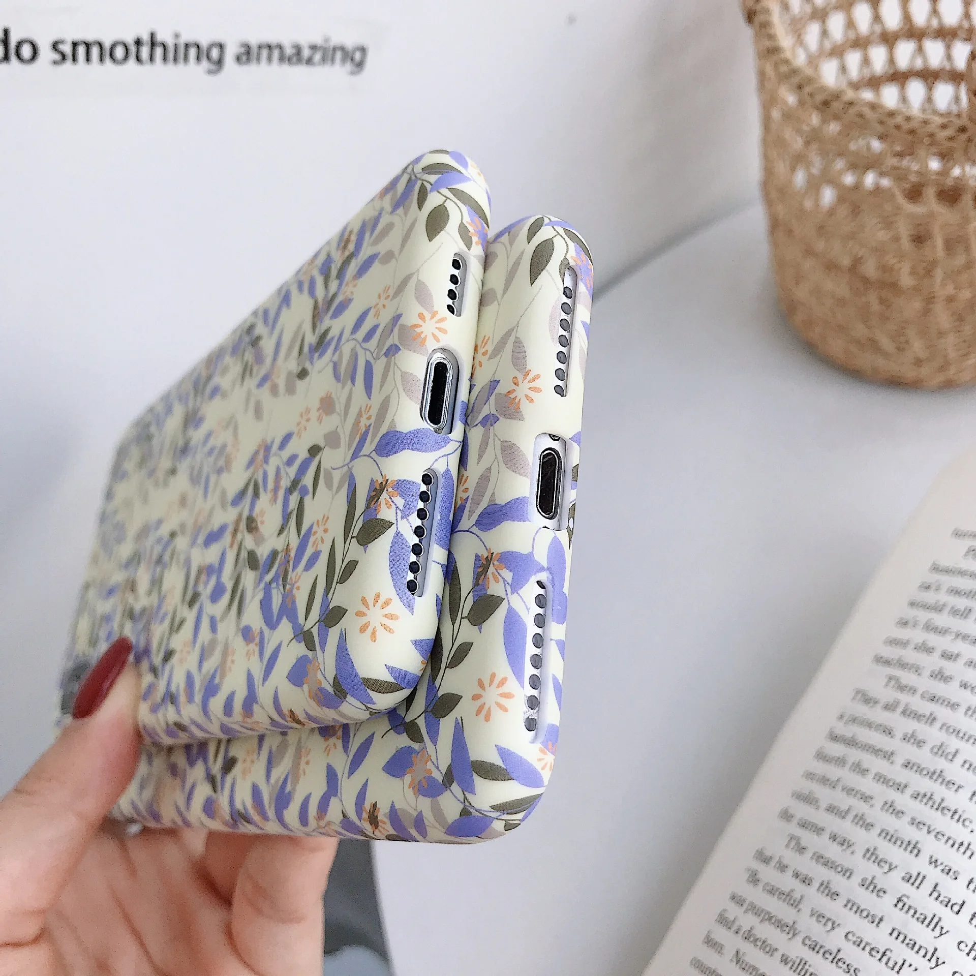 

Han Feng Fresh Leaves Apple Phone Shell Shatter-Resistant Mobile Phone Protective Sleeve Mobile Phone Soft Shell Female