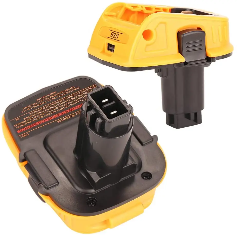Преобразователь адаптера DCA1820 для DEWALT 18 в Tools 20V Max совместим с литий ионным