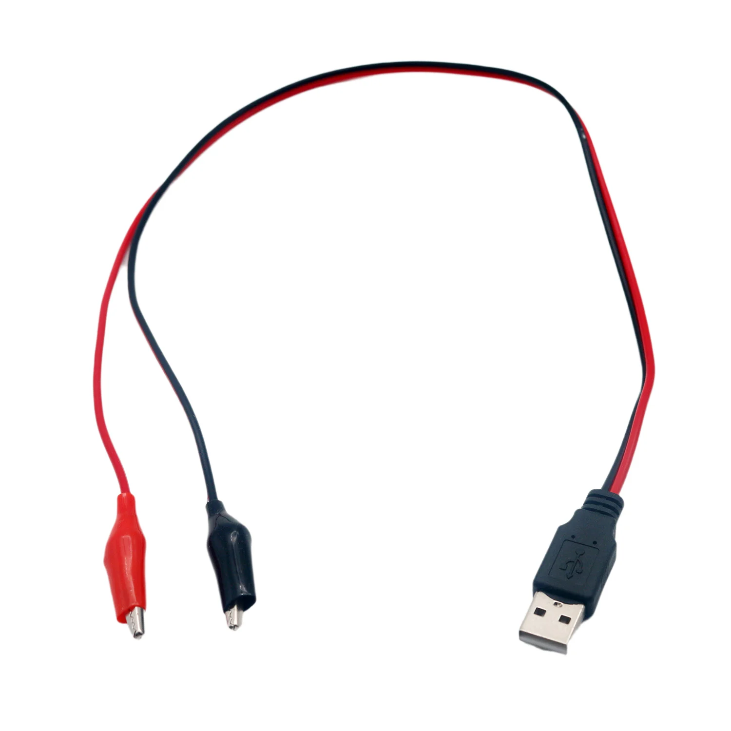 

1pc Alligator Clip to USB Male Test Wire Adapter DC Wire Test Cable Tester Detector Voltage Meter Ammeter 50cm
