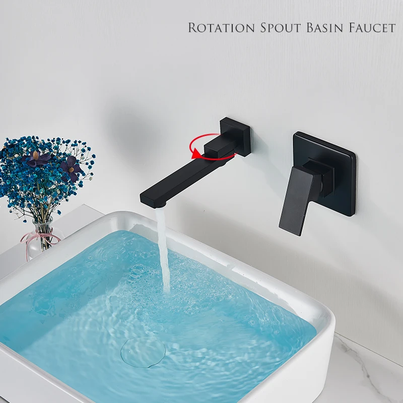 Смесители для раковины с носиком водопада двойным отверстием широкий кран